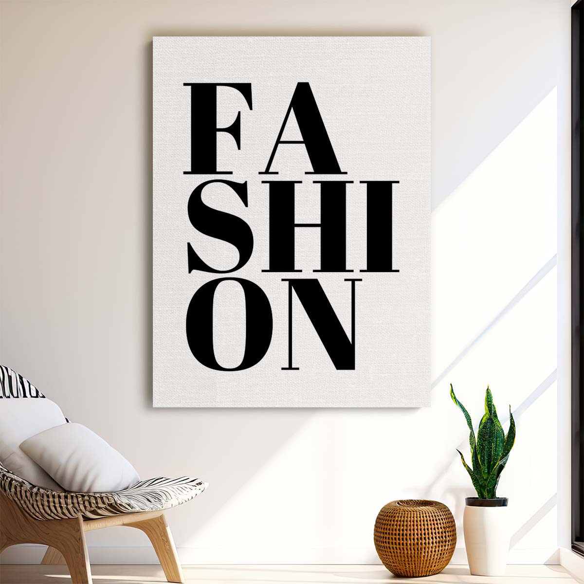 Minimalist Fashion Quote Illustration by Kristina N - Monochrome Wall Art by Luxuriance Designs, made in USA