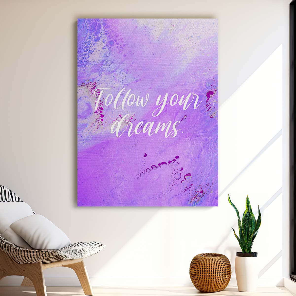 Follow Your Dreams Wall Art by Luxuriance Designs. Made in USA.