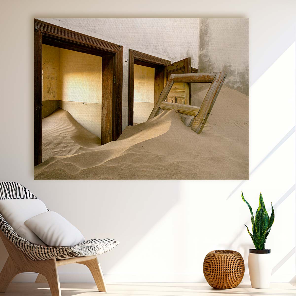 Abandoned Sand Dune House Urbex Wall Art by Luxuriance Designs. Made in USA.