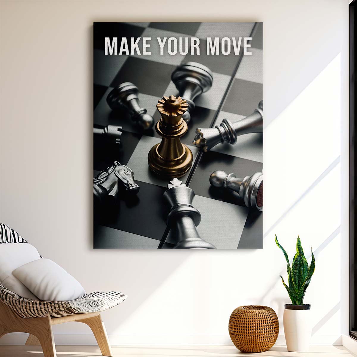 Make Your Move Wall Art by Luxuriance Designs. Made in USA.