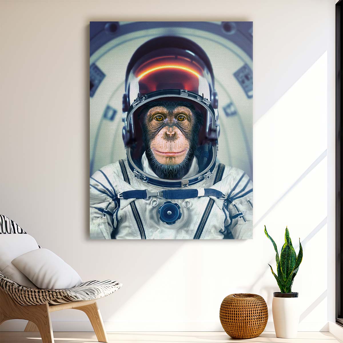 Fantasy Monkey Astronaut Photography by Marcel Egger - Creative Space Art by Luxuriance Designs, made in USA