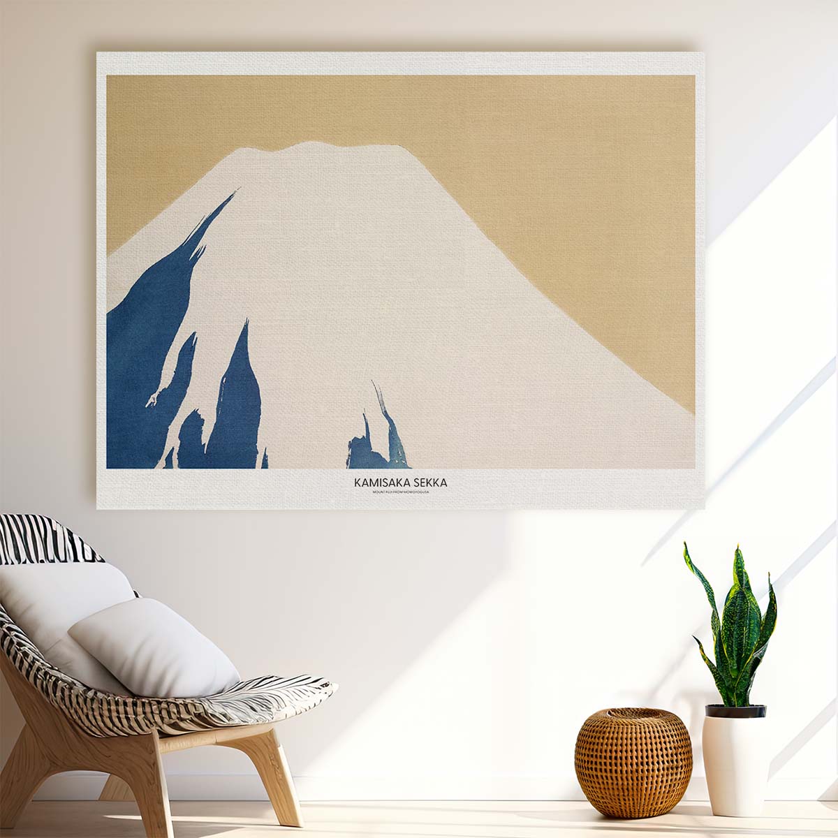 Vintage Kamisaka Sekka Mount Fuji Landscape Poster Wall Art