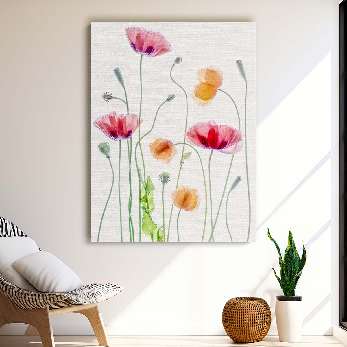 Colorful Summer Poppies Macro Photography by Mandy Disher by Luxuriance Designs, made in USA