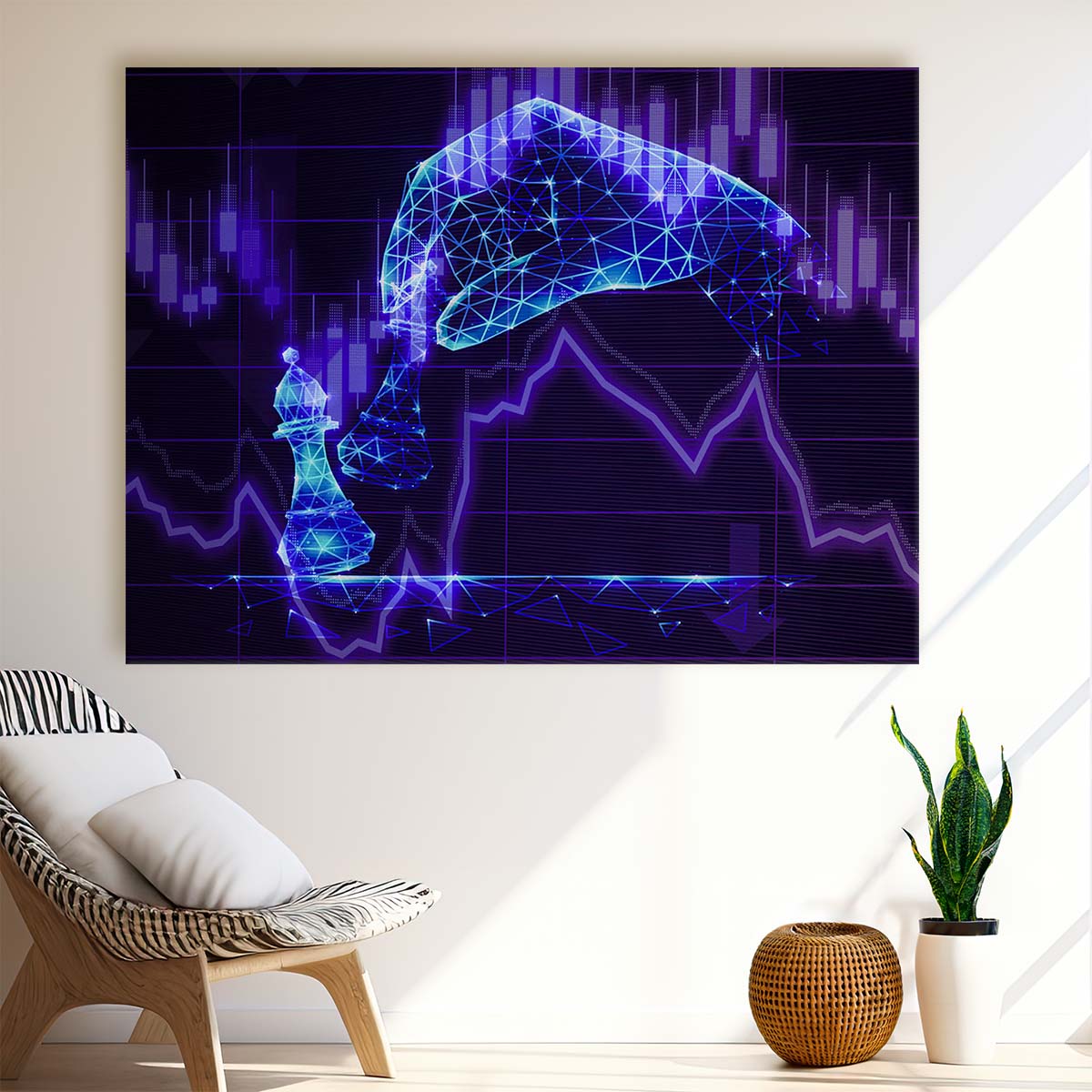 Stock Market Trading Strategy Wall Art by Luxuriance Designs. Made in USA.