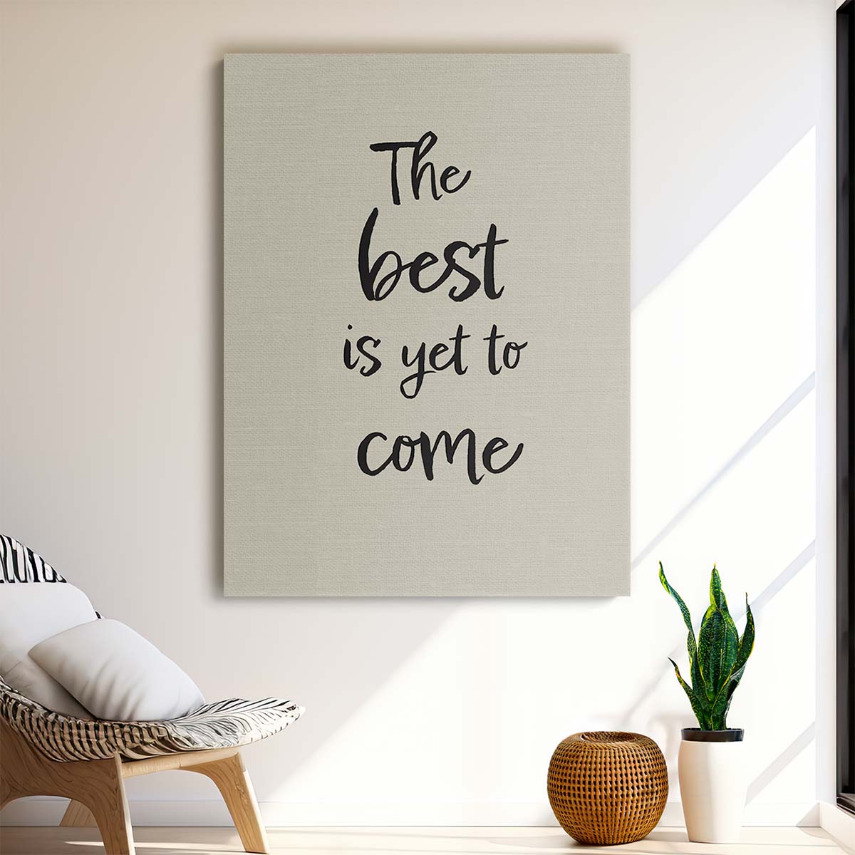Simple Illustration Quote Art with Beige Background - Motivational by Luxuriance Designs, made in USA