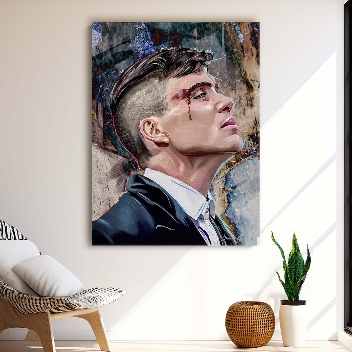 Thomas Shelby Portrait Wall Art by Luxuriance Designs. Made in USA.