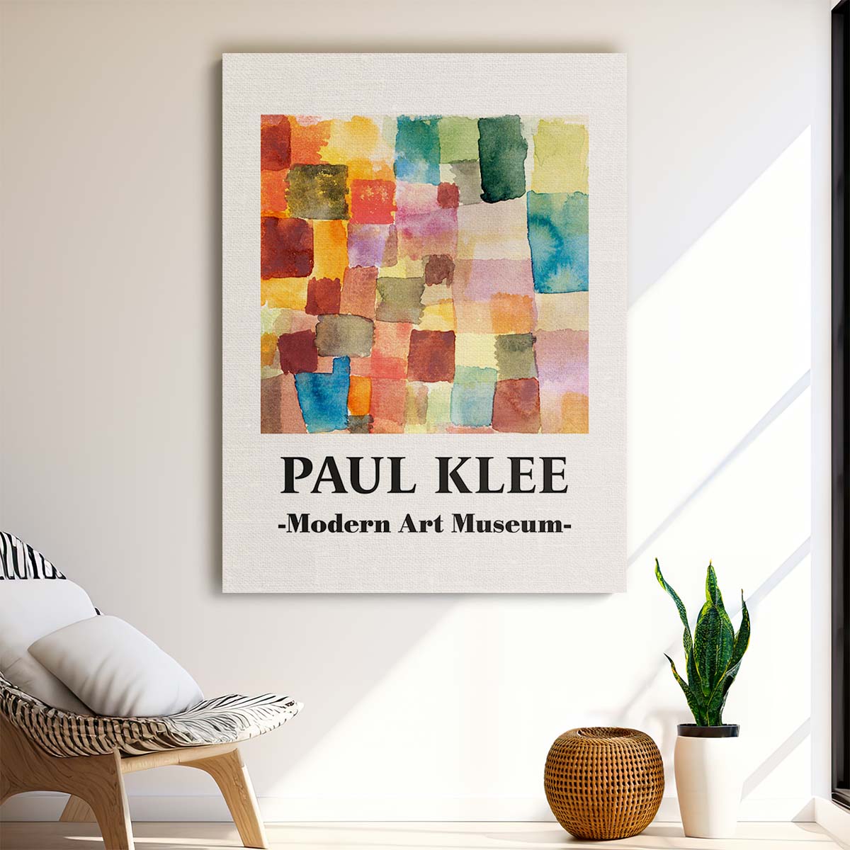 Paul Klee's 1914 Abstract Watercolor Masterpiece - Museum Poster by Luxuriance Designs, made in USA