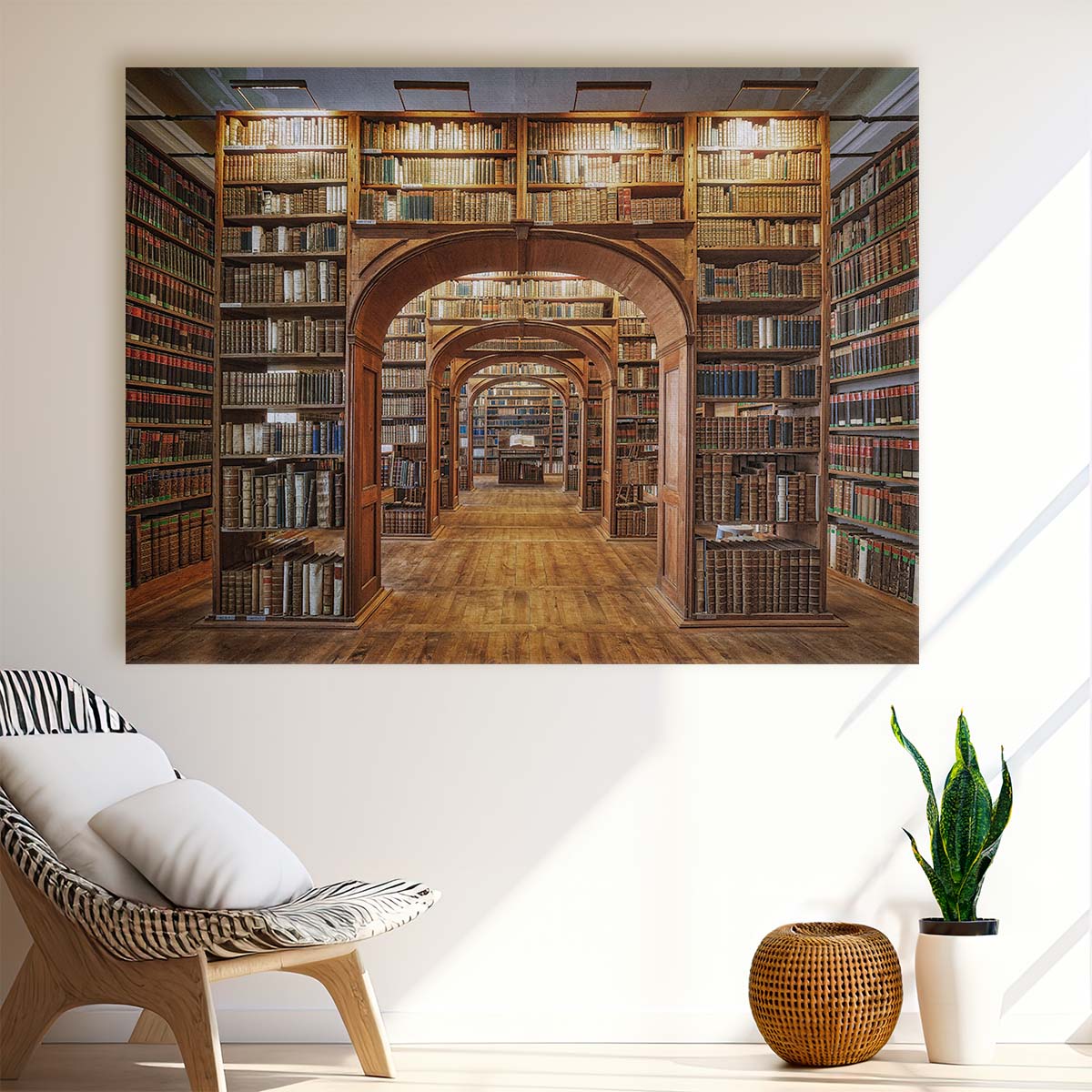 Upper Lausitzian Library Interior, Gorlitz Germany - Architectural Photography Wall Art