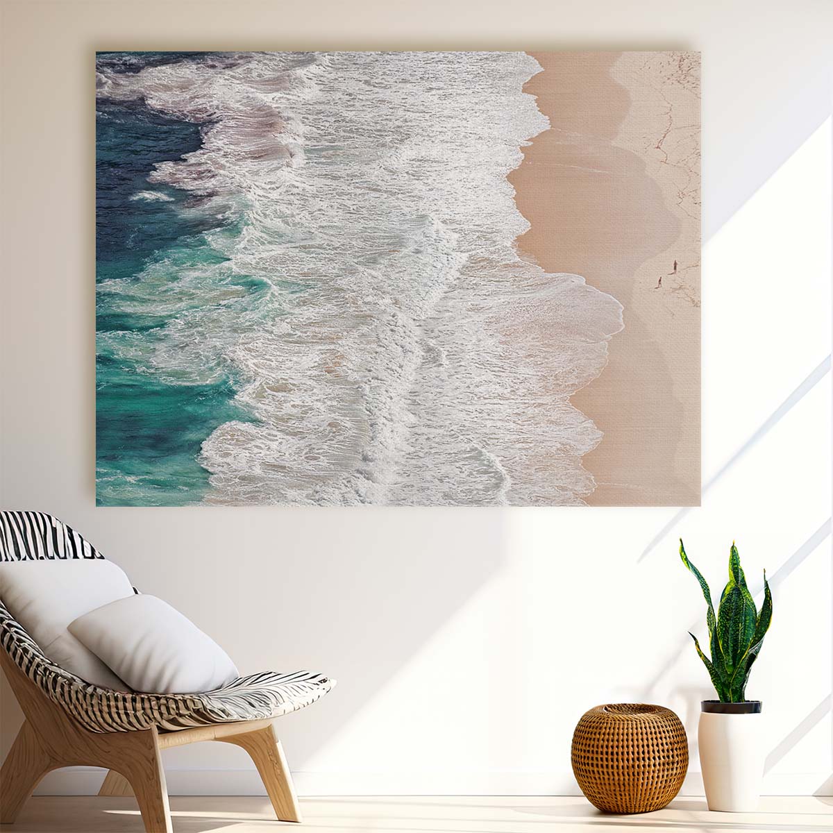 Atlantic Surf & Sand South African Seascape Wall Art by Luxuriance Designs. Made in USA.