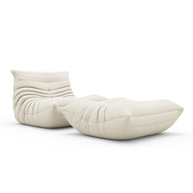 Luxuriance Designs - Ligne Roset Togo Sofa with Ottoman Replica by Michel Ducaroy - Teddy White - Review