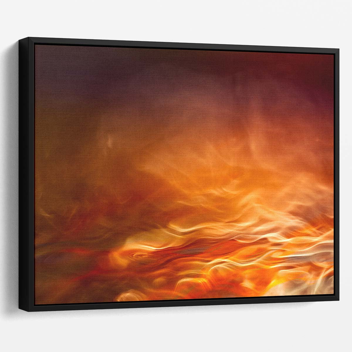 Romantic Fire & Water Flames Abstract Wall Art by Luxuriance Designs. Made in USA.