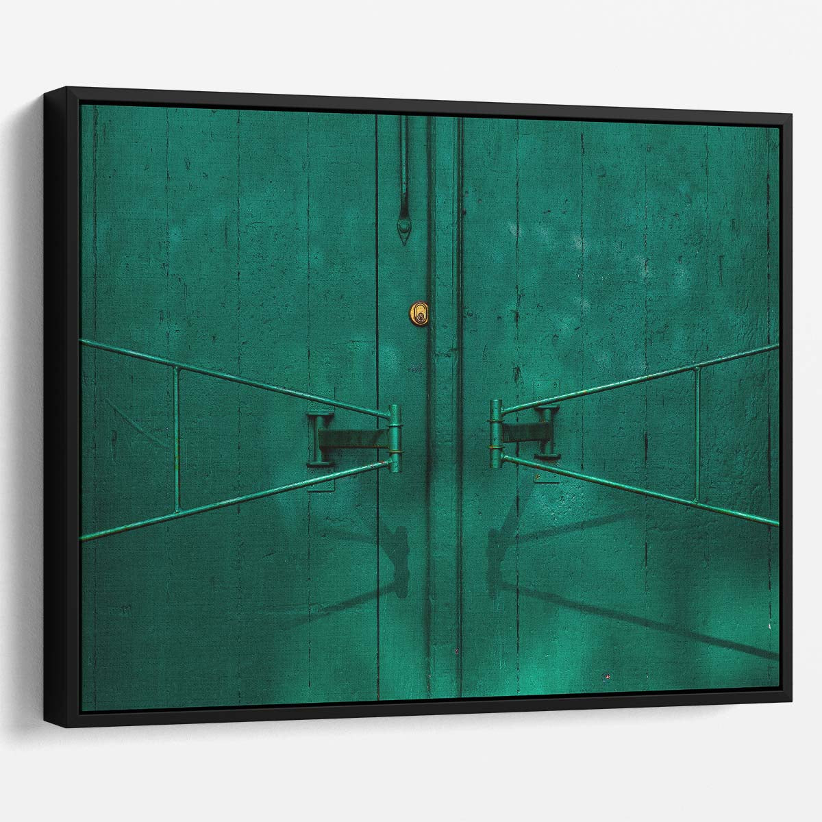 Green Gate Abstract Architecture Copenhagen Wall Art by Luxuriance Designs. Made in USA.