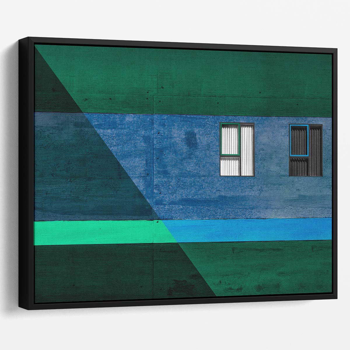 Geometric Blinds & Windows Abstract Denmark Wall Art by Luxuriance Designs. Made in USA.