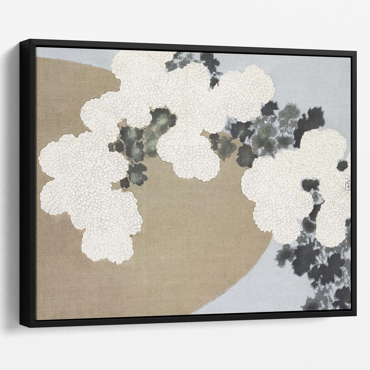 Vintage Sekka Momoyogusa Japanese Blossom Floral Wall Art by Luxuriance Designs. Made in USA.