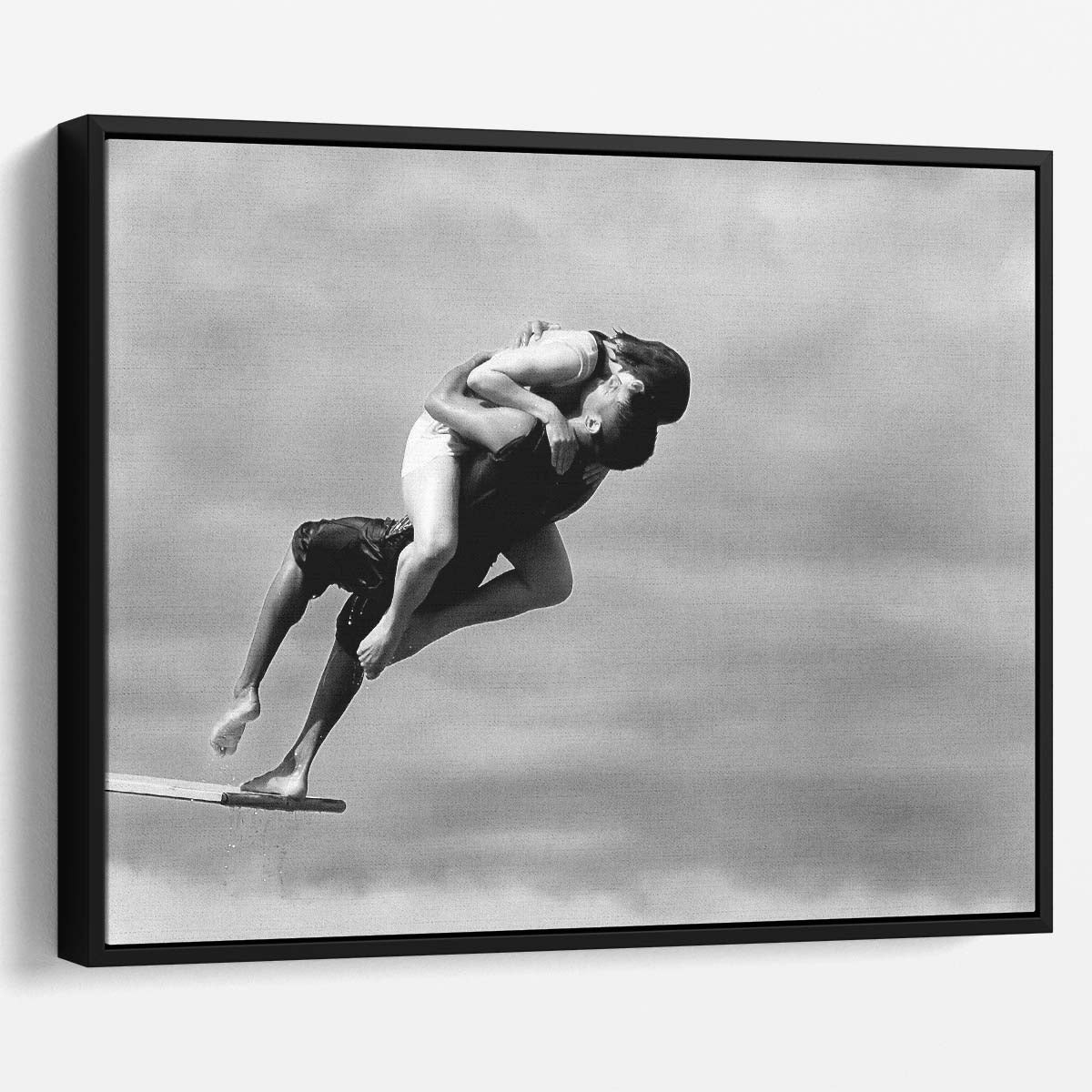 Romantic Leap of Trust Dramatic Duo Dive Wall Art by Luxuriance Designs. Made in USA.
