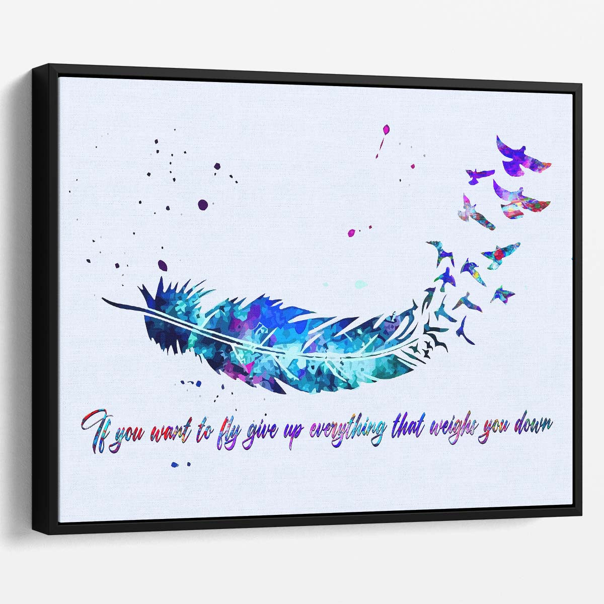 Fly Like A Bird Wall Art by Luxuriance Designs. Made in USA.