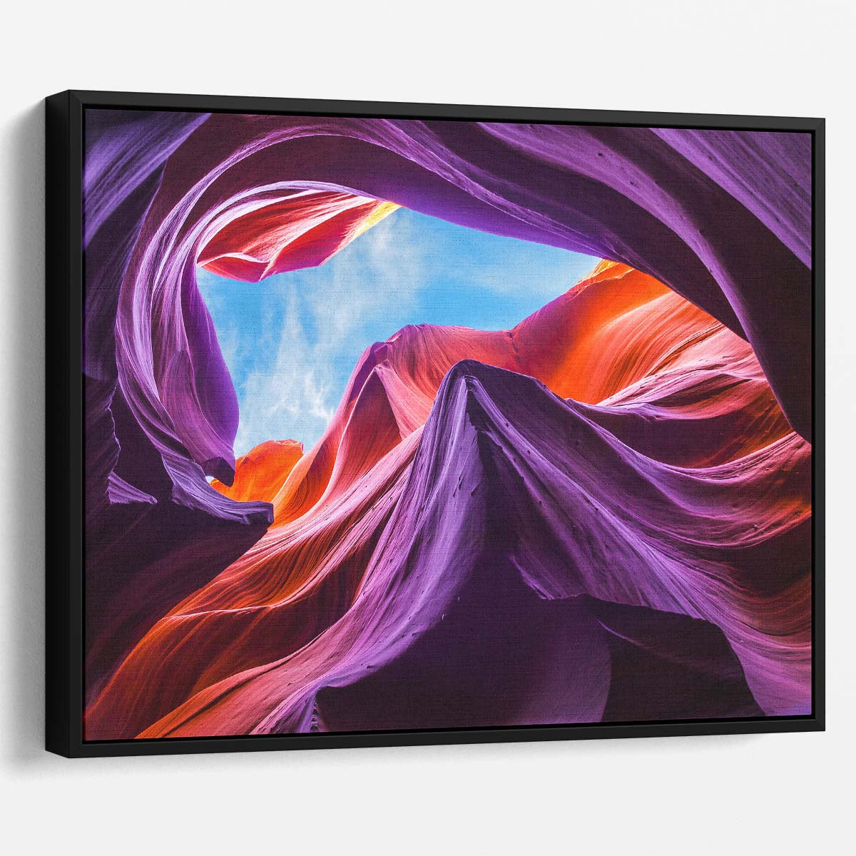 Vibrant Antelope Canyon Arizona Landscape Wall Art by Luxuriance Designs. Made in USA.