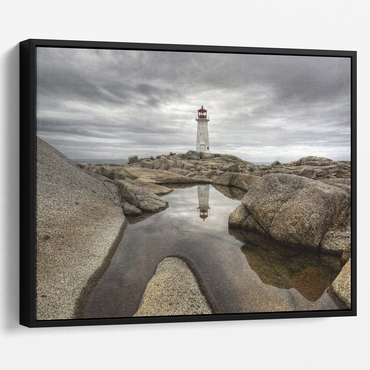 Nova Scotia Coastal Lighthouse Seascape Wall Art by Luxuriance Designs. Made in USA.