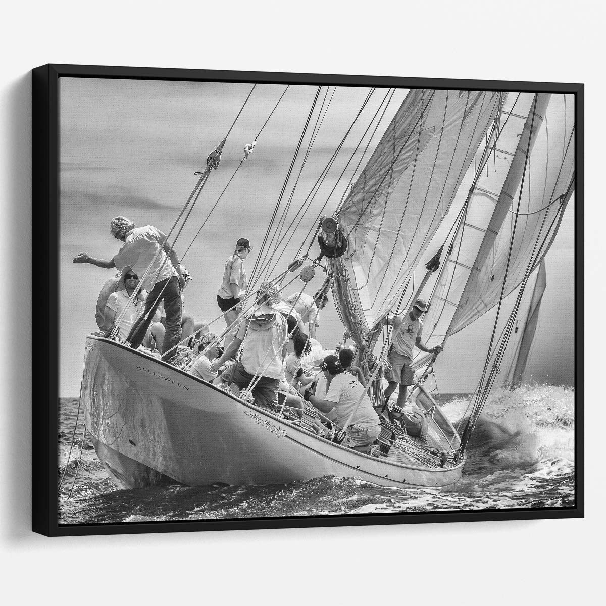 Antibes Maritime Race Monochrome Sailing Photography Wall Art