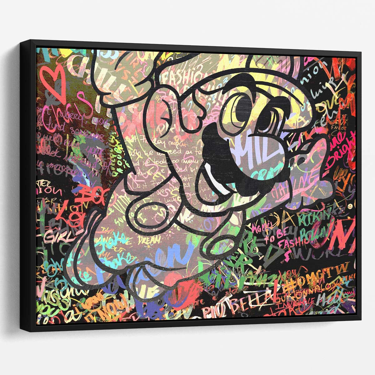 Super Mario Bros Graffiti Wall Art by Luxuriance Designs. Made in USA.