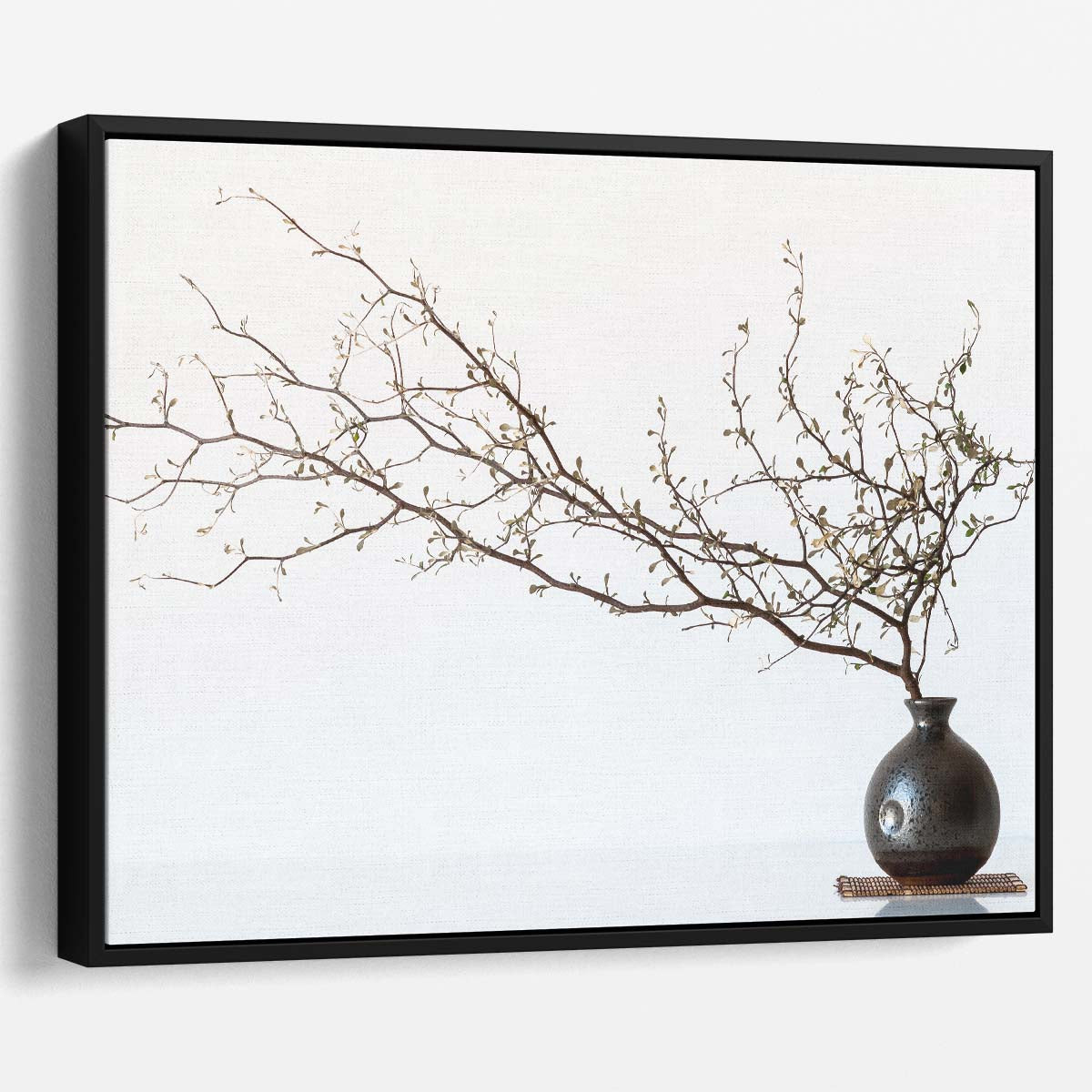 Minimalist Spring Vase & Twig Branch Wall Art by Luxuriance Designs. Made in USA.