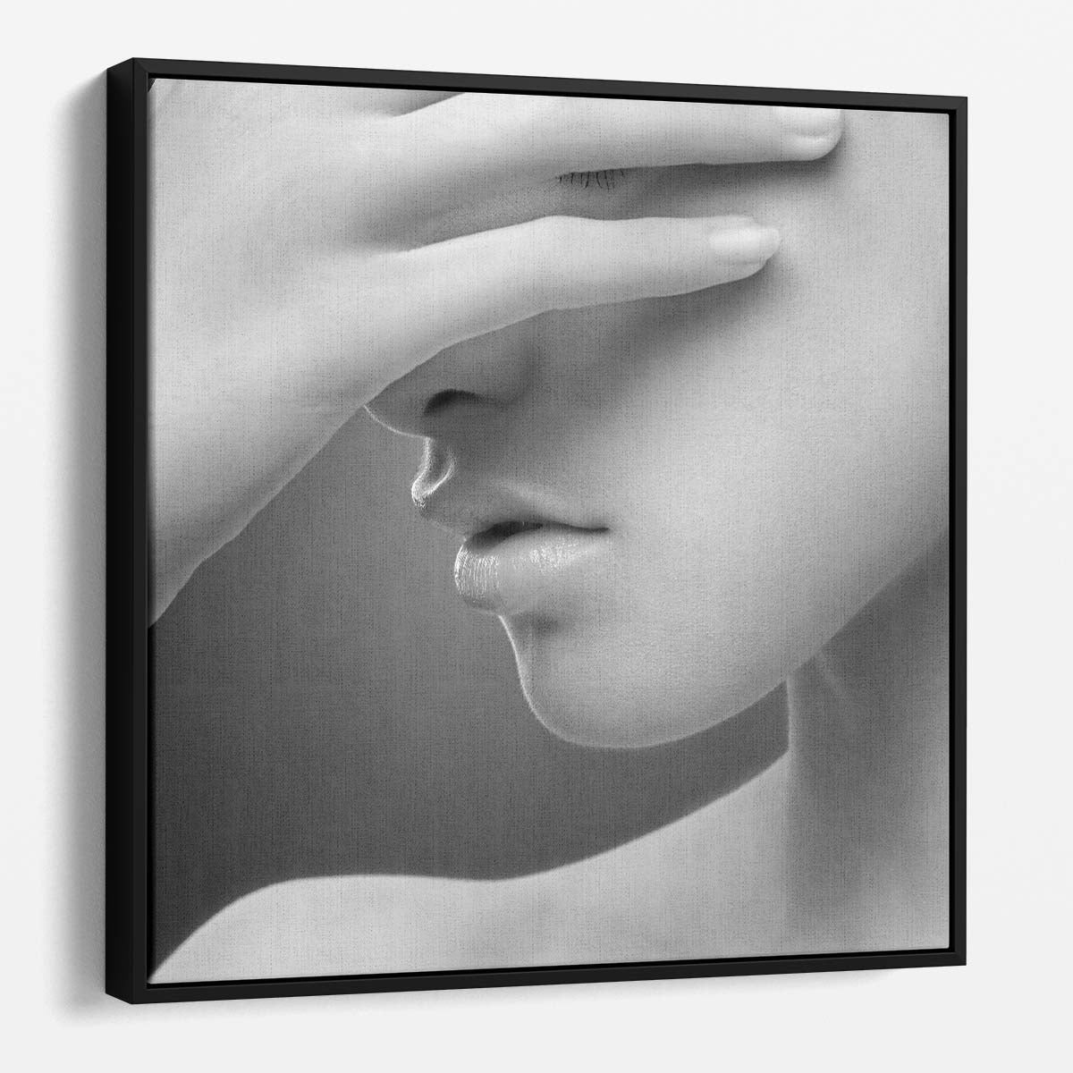 Emotive Monochrome Portrait of a Sensual Woman Photography Wall Art by Luxuriance Designs. Made in USA.