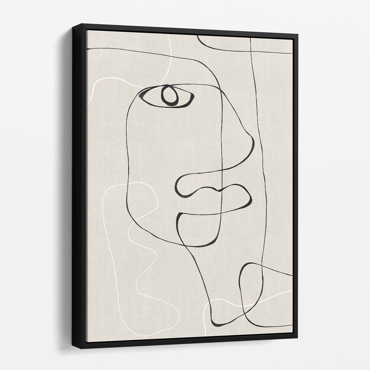 Abstract Face Illustration Line Art by THE MIUUS STUDIO by Luxuriance Designs, made in USA