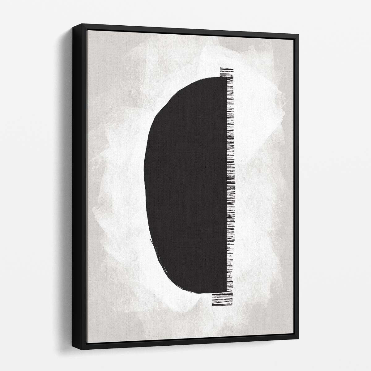 Abstract Illustration Artwork in Gray, White, Black by Uplusmestudio by Luxuriance Designs, made in USA