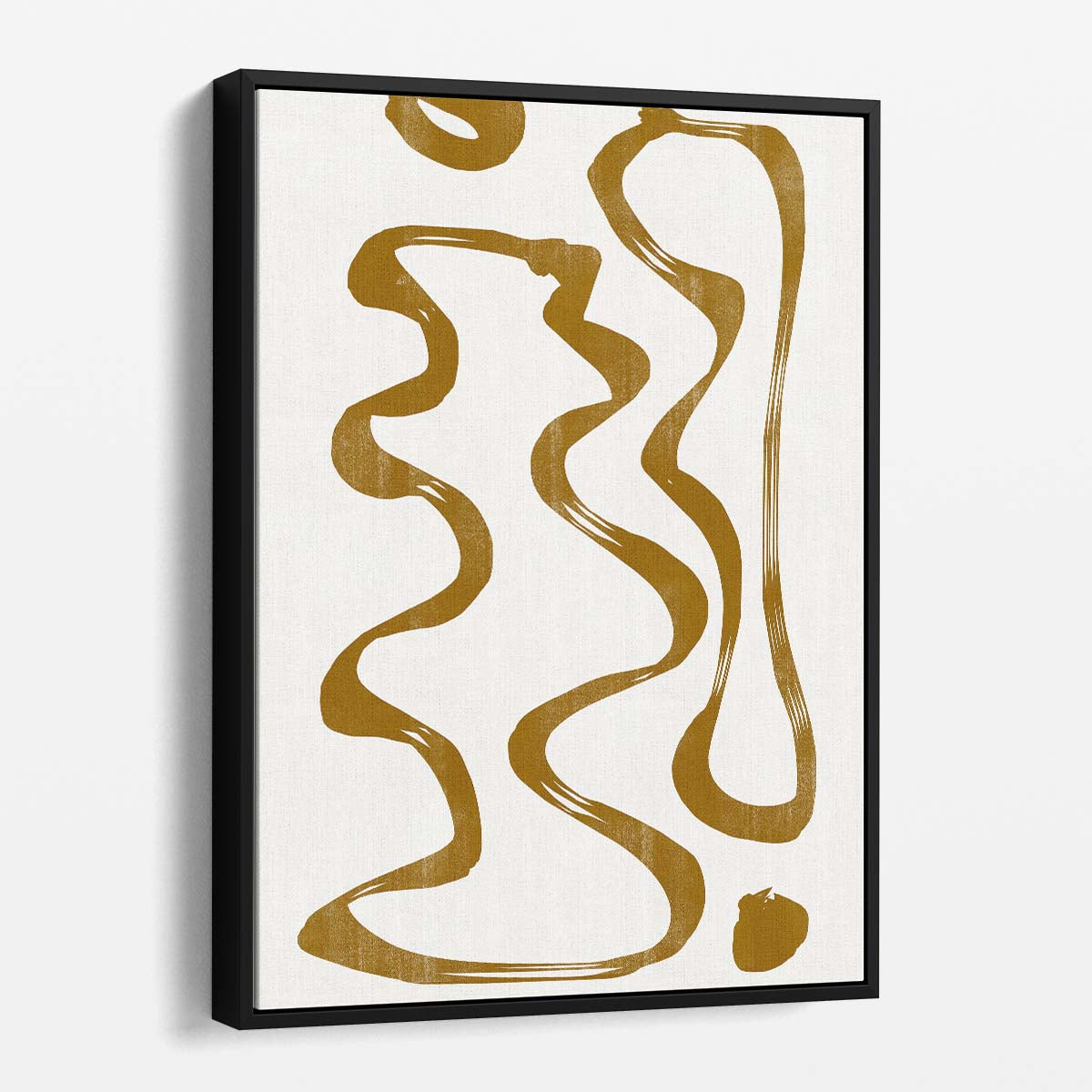 Abstract Brown Line Art Illustration No7 by THE MIUUS STUDIO by Luxuriance Designs, made in USA