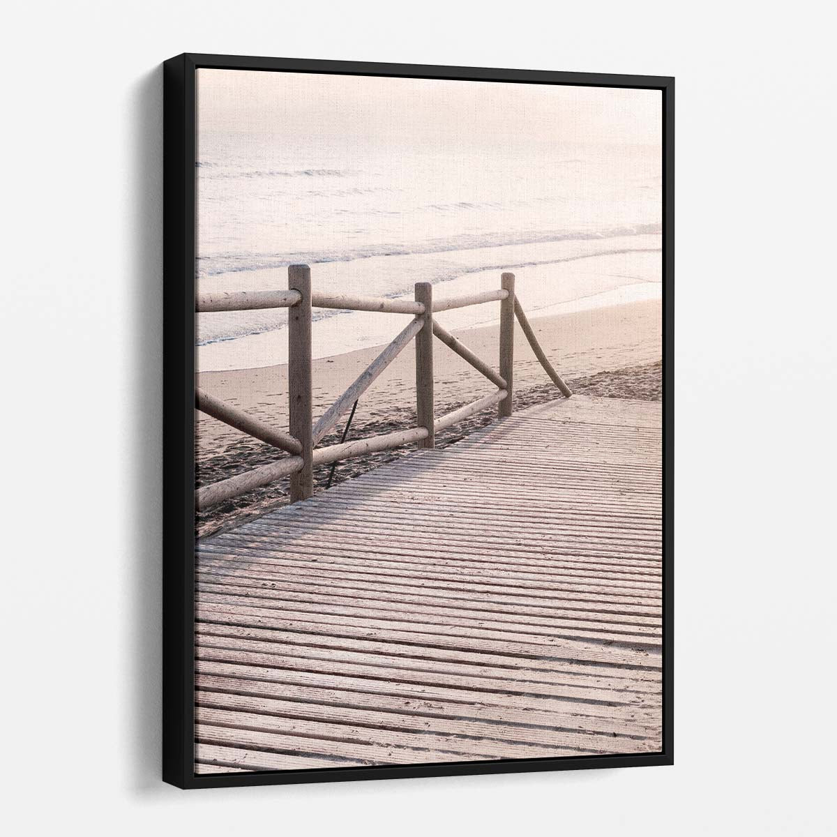 Coastal Landscape Photography Beach, Sea, Sand, Boardwalk Seascape by Luxuriance Designs, made in USA