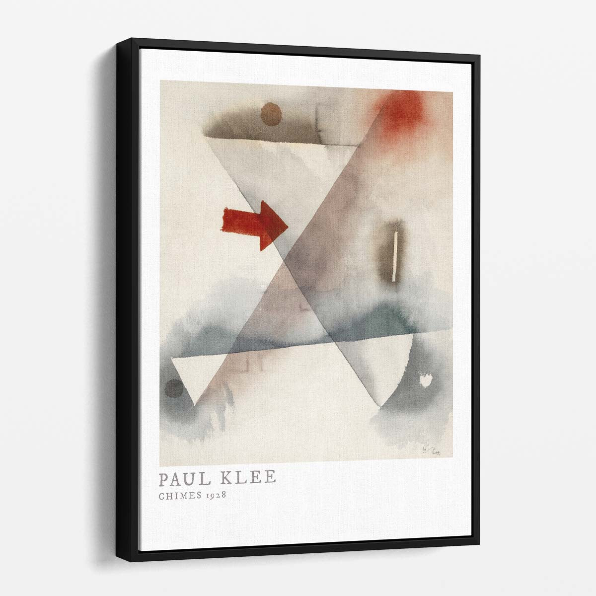 Paul Klee's 1928 Chimes Watercolor Illustration - Abstract Modern Masterpiece by Luxuriance Designs, made in USA