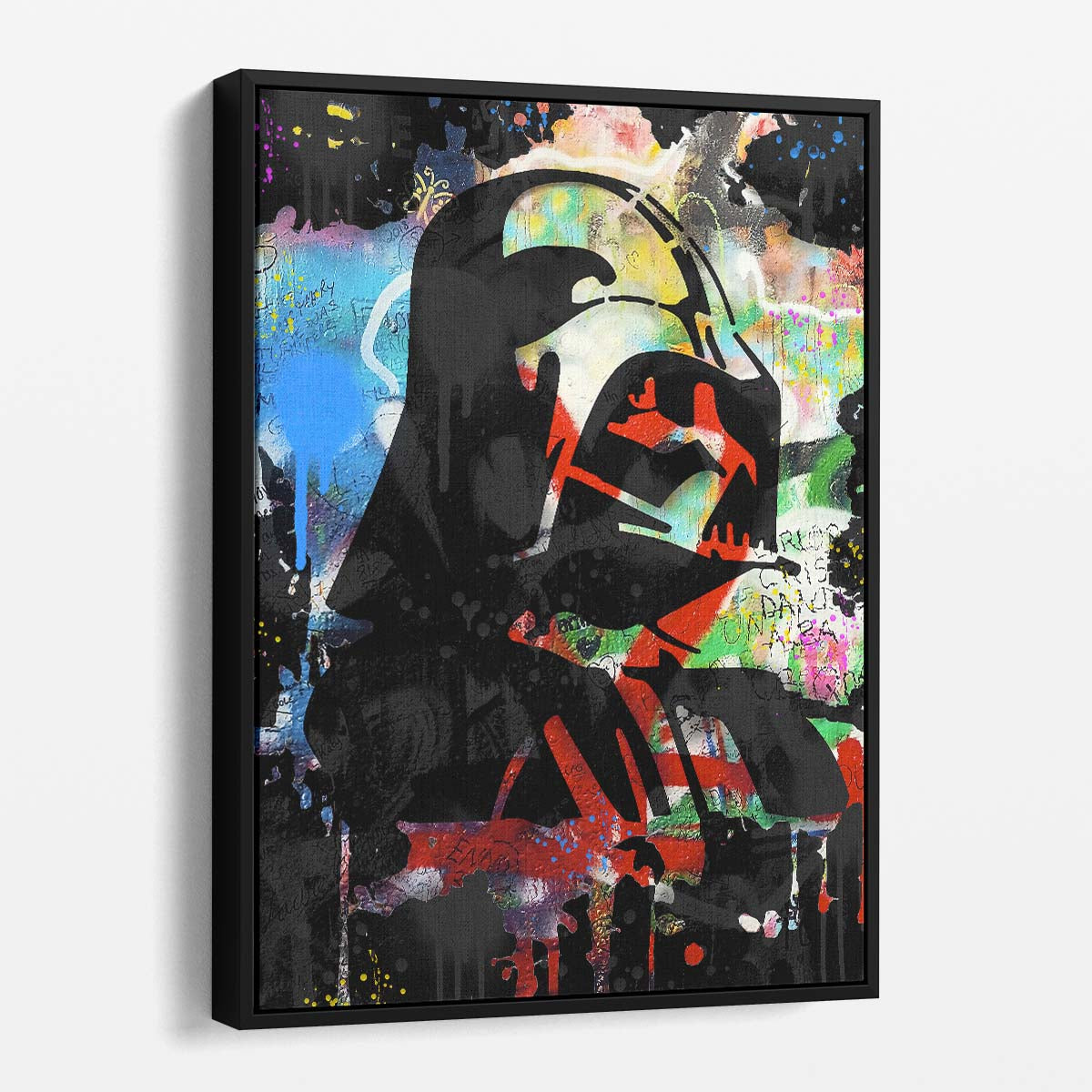 Darth Vader Star Wars Graffiti Wall Art by Luxuriance Designs. Made in USA.