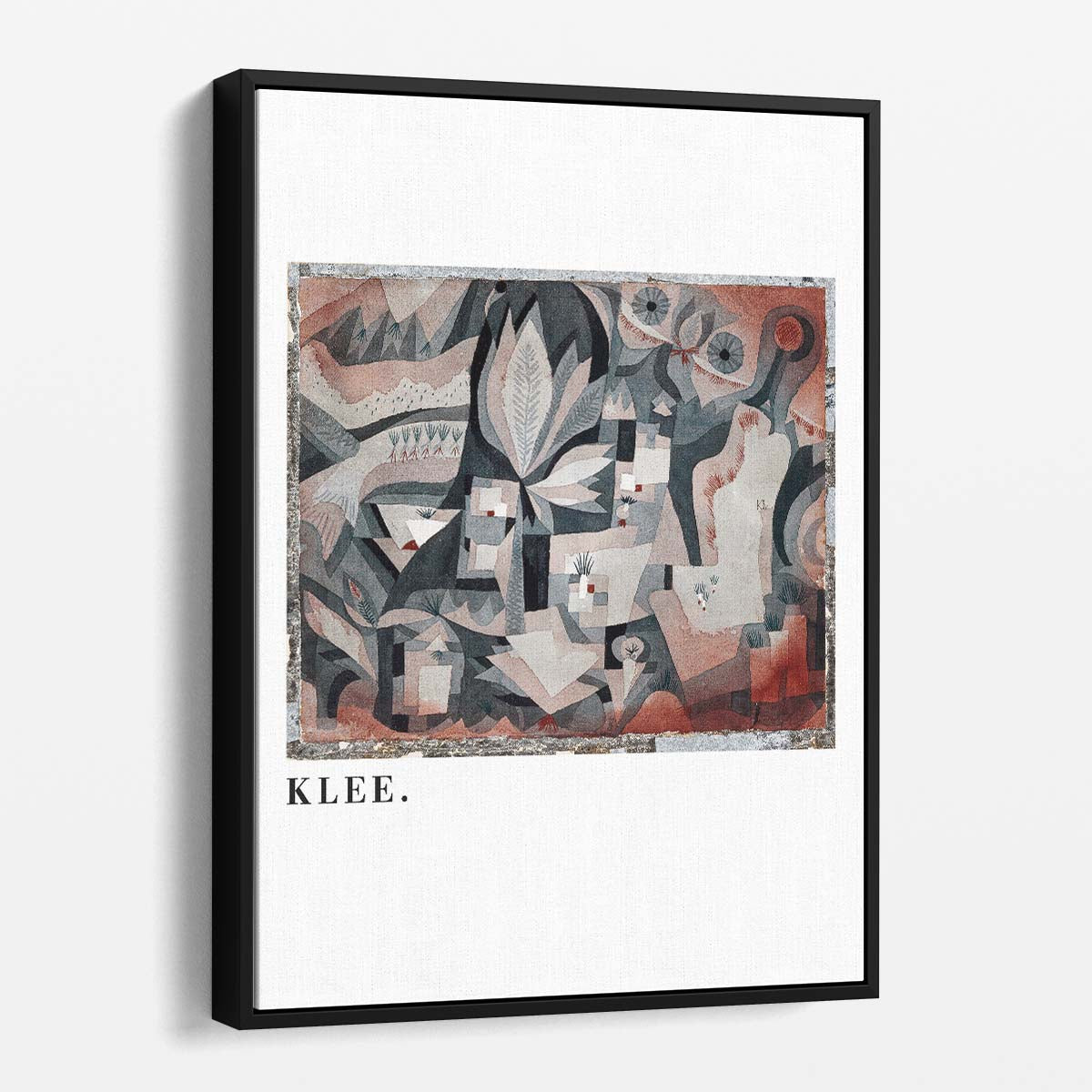Paul Klee 1921 Abstract Garden Illustration, Modern Art Poster by Luxuriance Designs, made in USA
