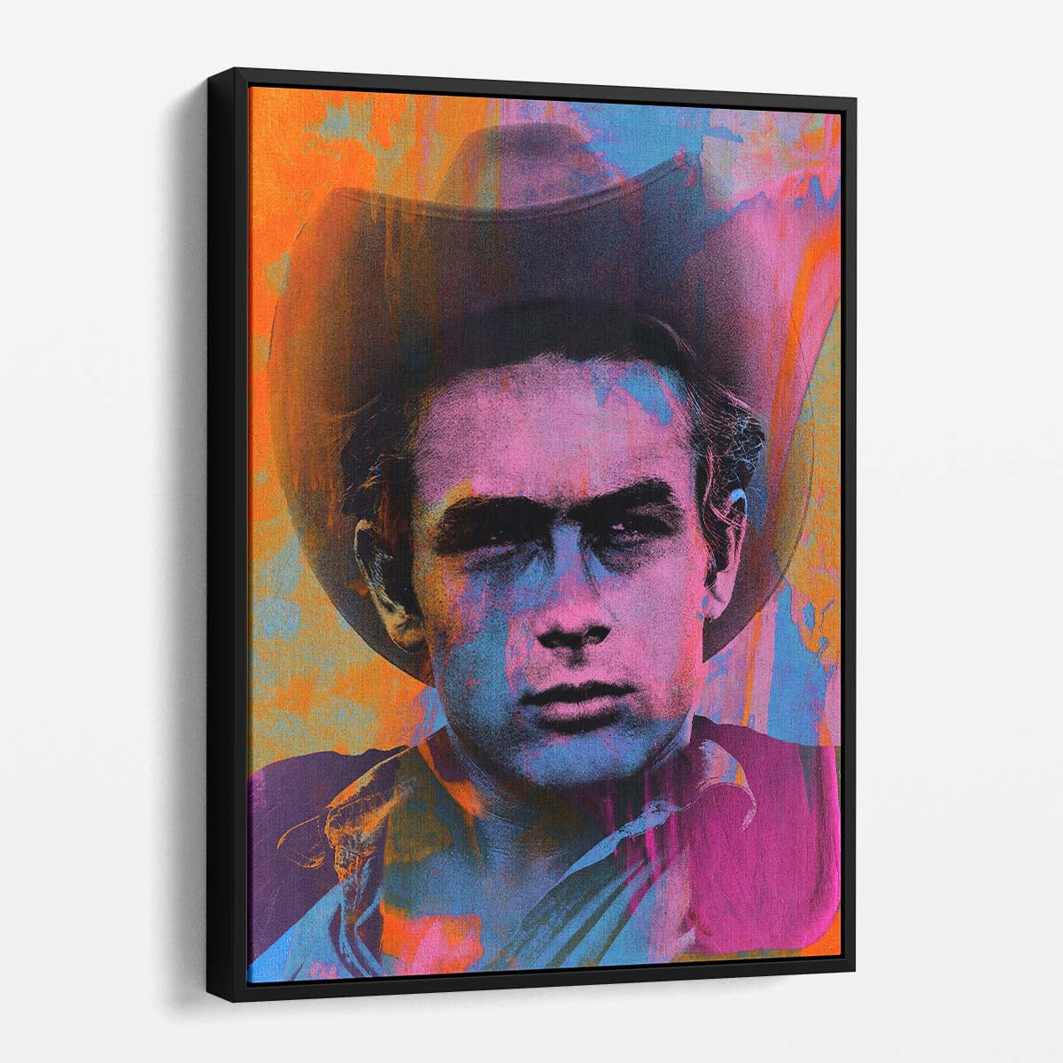 James Dean Bright Colors Wall Art by Luxuriance Designs. Made in USA.