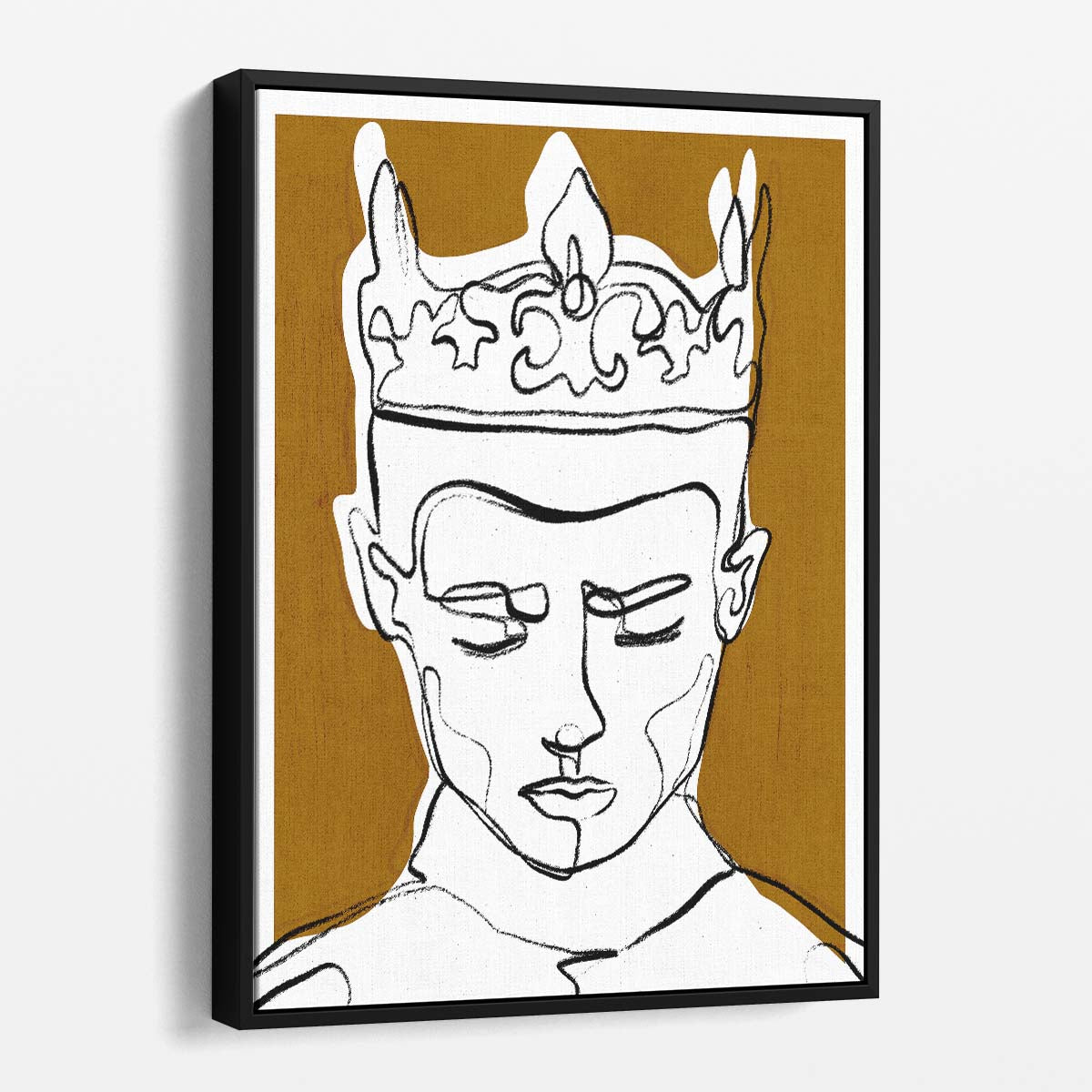 Royal King Prince Illustration, Treechild Line Art Drawing by Luxuriance Designs, made in USA