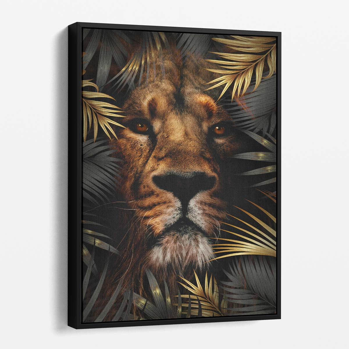 Lion King of The Jungle Wall Art by Luxuriance Designs. Made in USA.