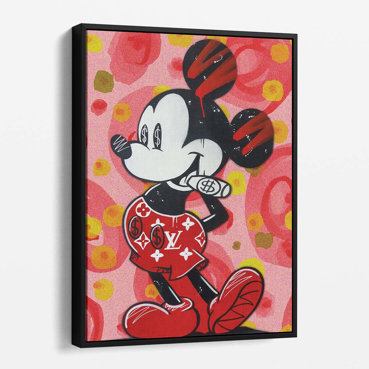 Mickey Mouse LV Skin Wall Art by Luxuriance Designs. Made in USA.