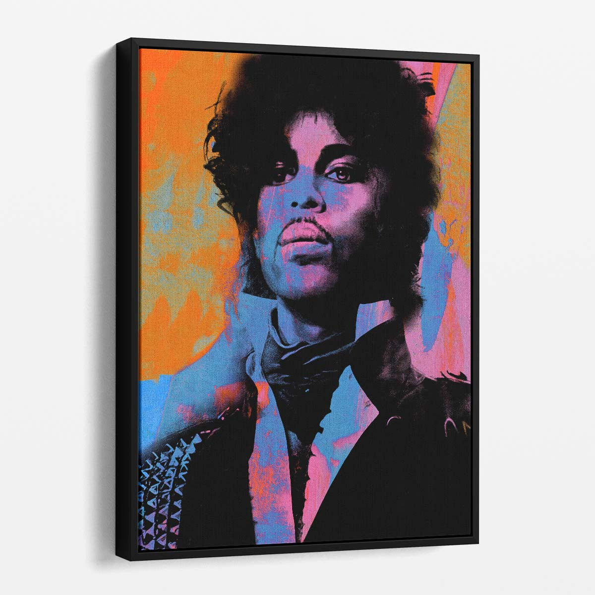 Prince Portrait Bright Colors Wall Art by Luxuriance Designs. Made in USA.