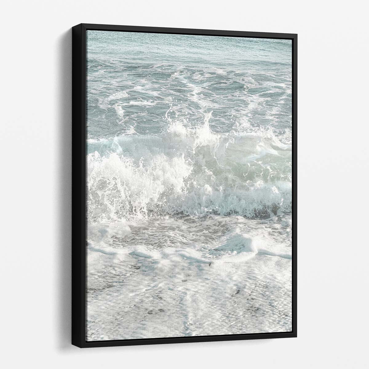 Coastal Abstract Seascape Faded Water Wave Beach Photography Art by Luxuriance Designs, made in USA