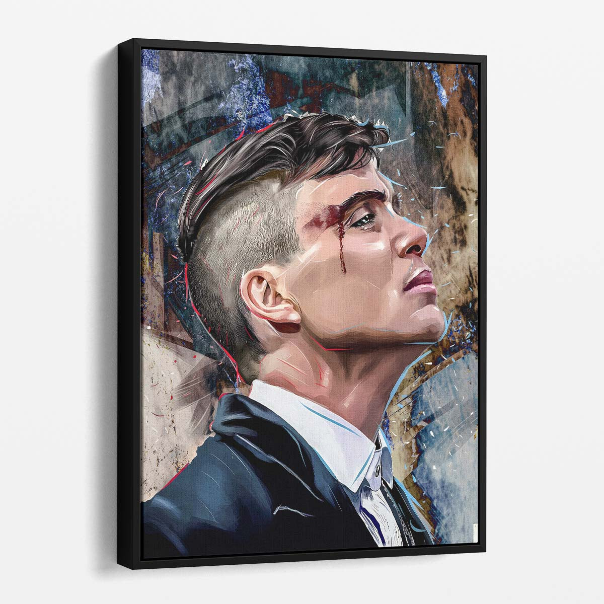 Thomas Shelby Portrait Wall Art by Luxuriance Designs. Made in USA.