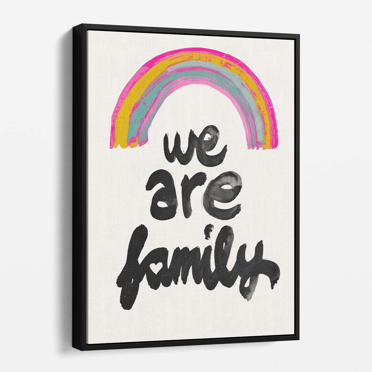 Colorful Family Love Quote Illustration by Treechild on White Background by Luxuriance Designs, made in USA