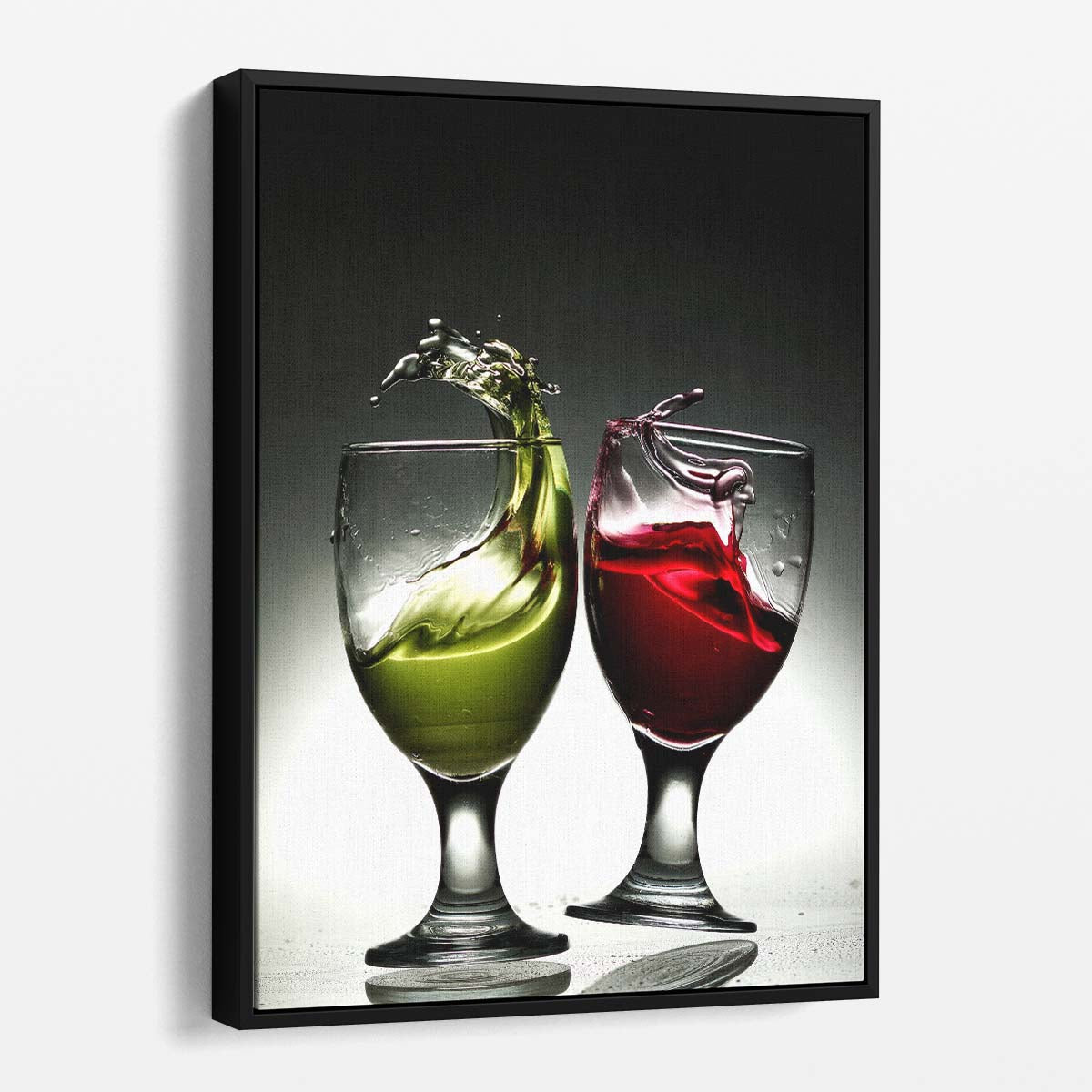 Conceptual Still Life Photography Dancing Wine Glass Splash Art by Luxuriance Designs, made in USA