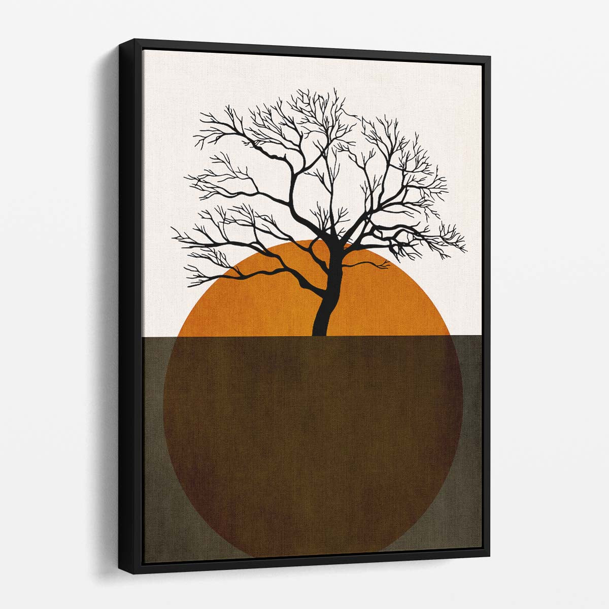 Winter Tree Silhouette Illustration Art by Kubistika, Nature Landscape by Luxuriance Designs, made in USA