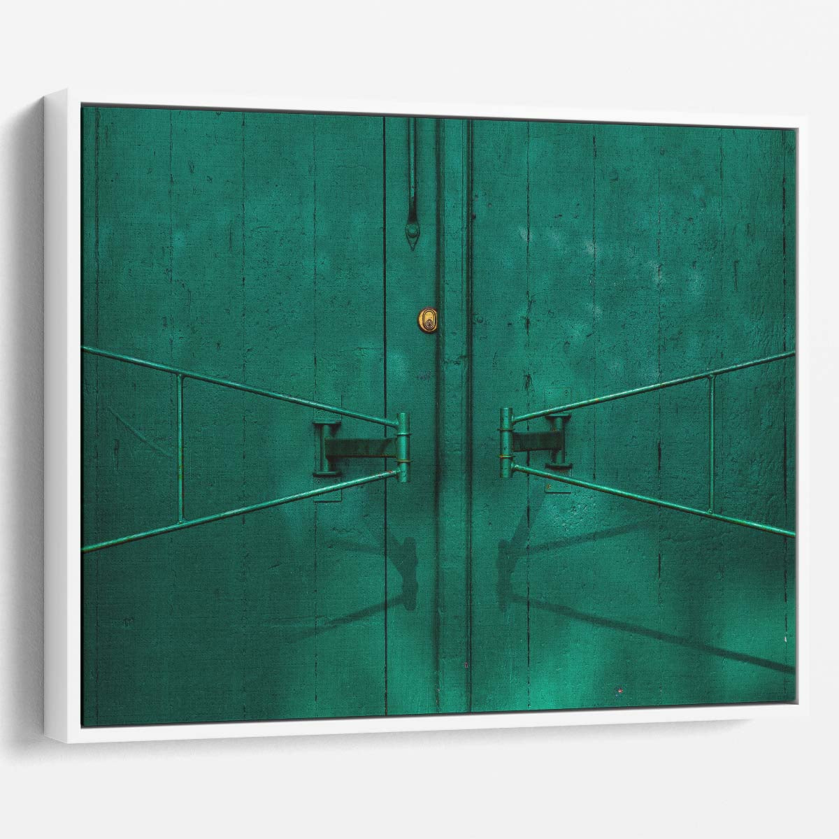 Green Gate Abstract Architecture Copenhagen Wall Art by Luxuriance Designs. Made in USA.