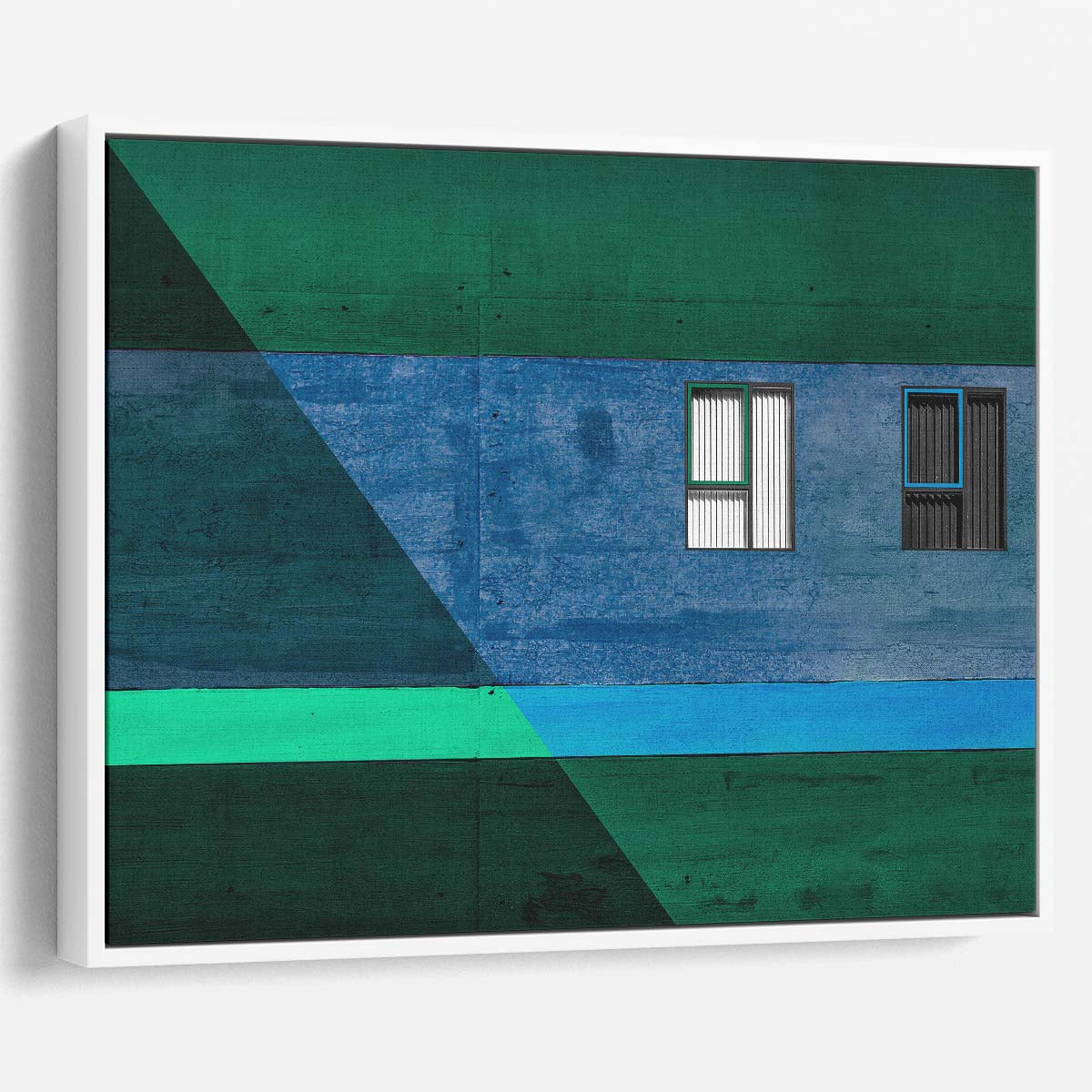 Geometric Blinds & Windows Abstract Denmark Wall Art by Luxuriance Designs. Made in USA.