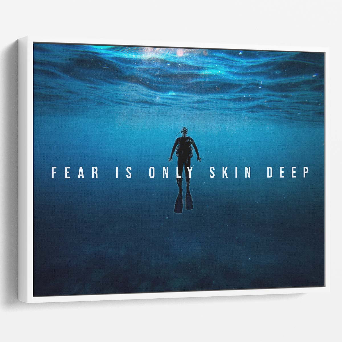 Fear Is Only Skin Deep Wall Art by Luxuriance Designs. Made in USA.