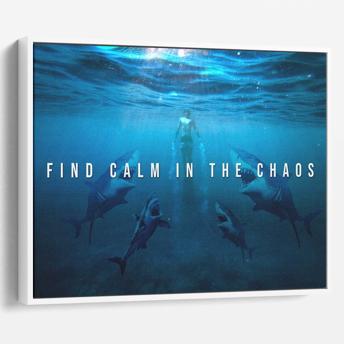Find Calm In Chaos Wall Art by Luxuriance Designs. Made in USA.