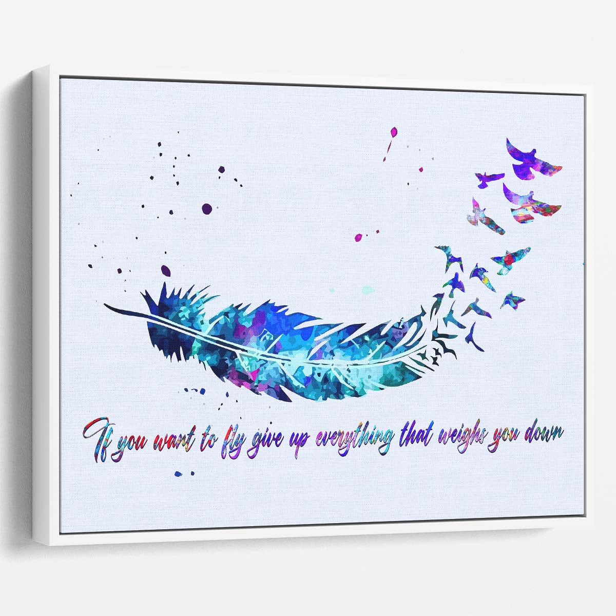 Fly Like A Bird Wall Art by Luxuriance Designs. Made in USA.