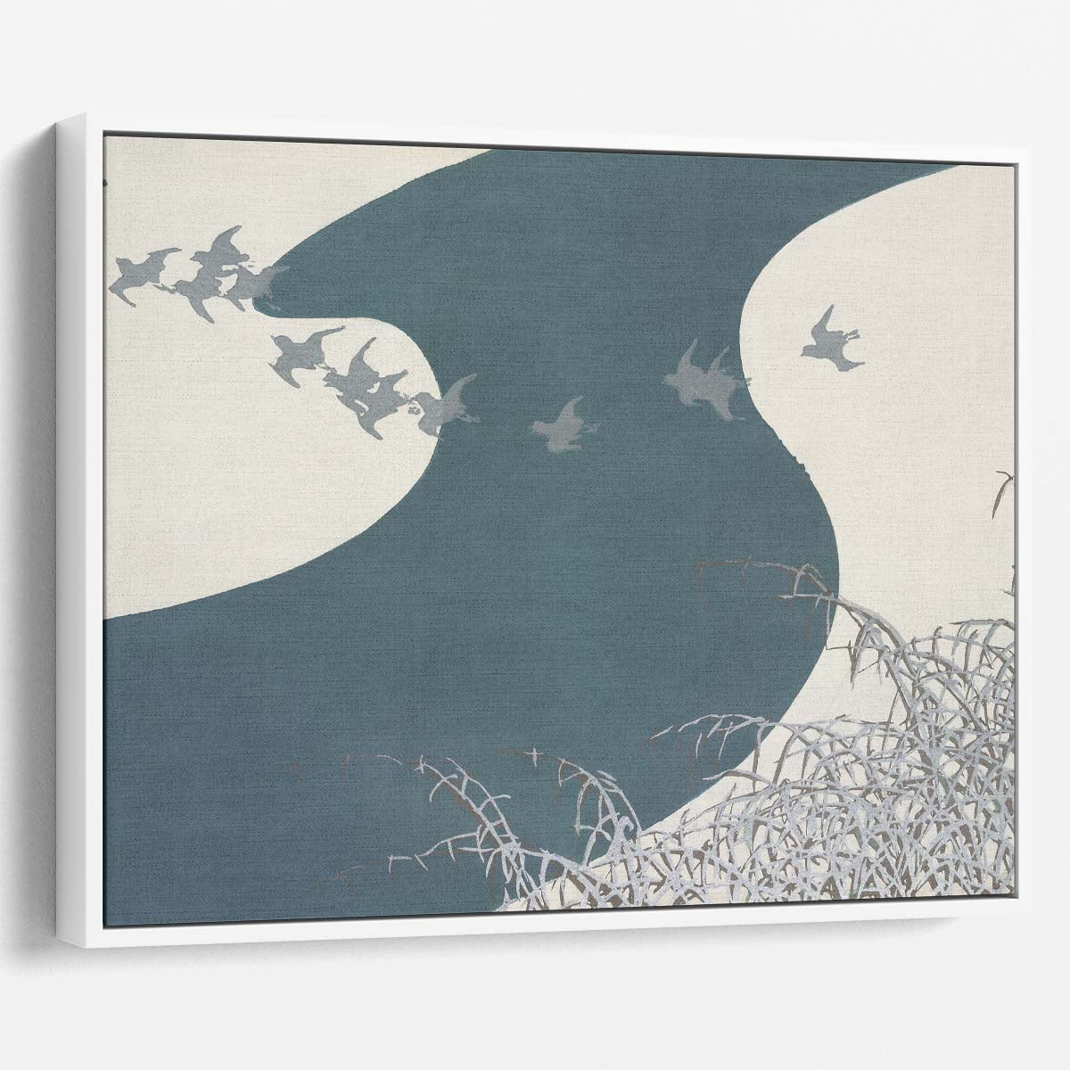 Momoyogusa Sekka Birds Vintage Japanese Art Wall Art by Luxuriance Designs. Made in USA.