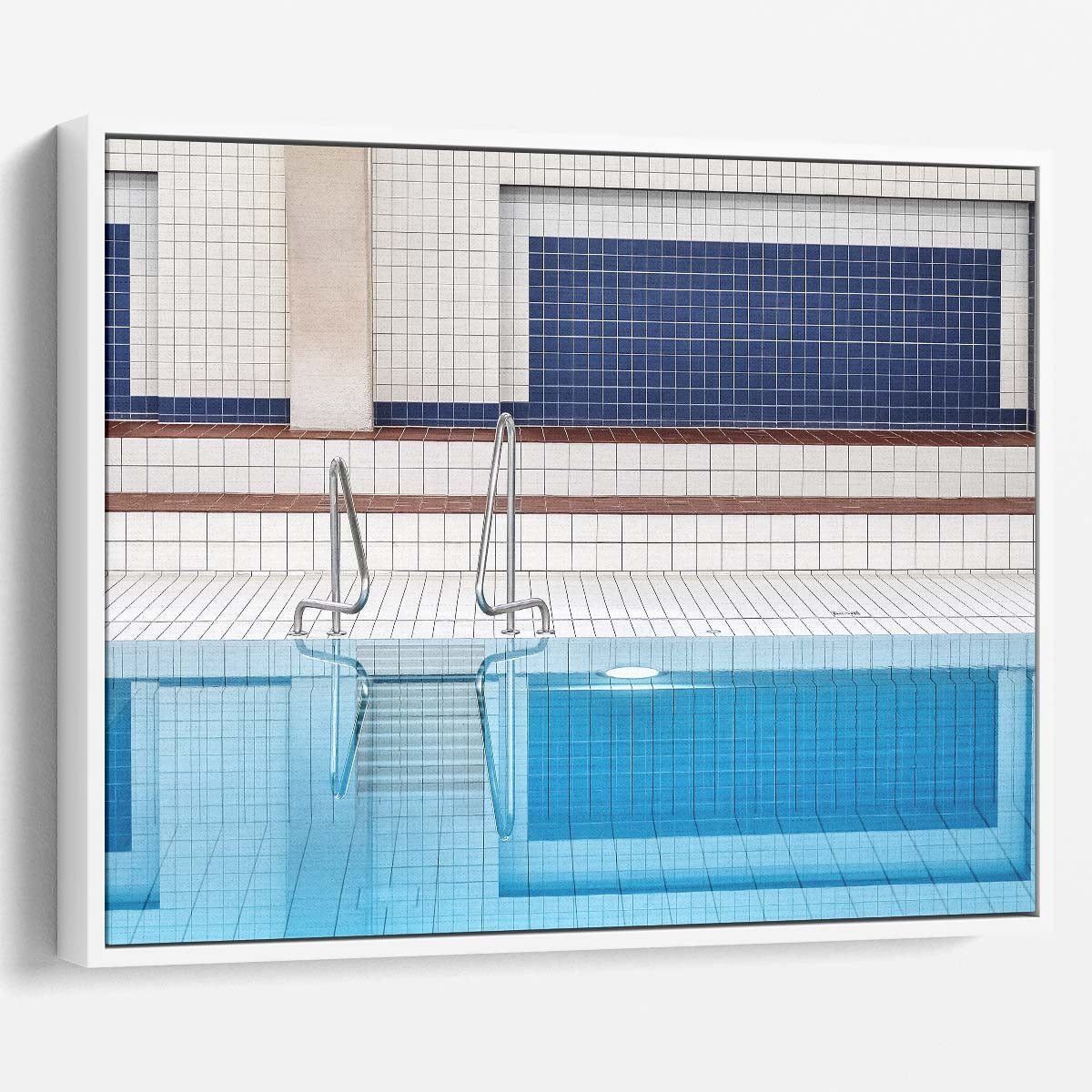 Abstract Indoor Pool Stuttgart Reflection Wall Art by Luxuriance Designs. Made in USA.